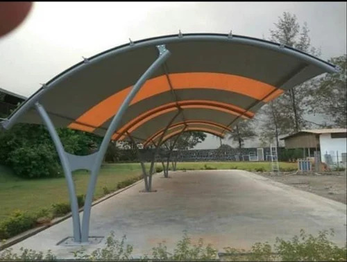 Arched Roof Car Shade - Three Cars (7.5m × 5m)
