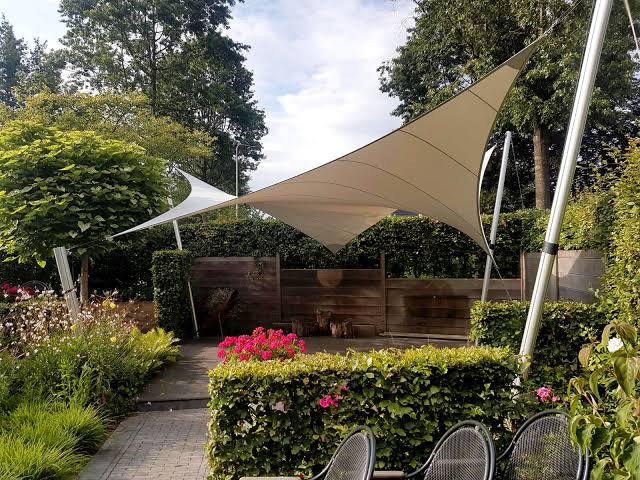 Multiple Sail Shades Installation